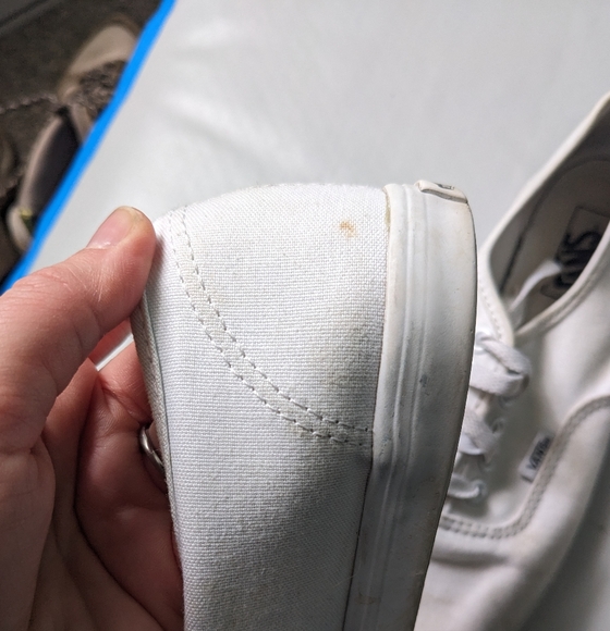 White Vans size 8.5 women's - Picture 2 of 8